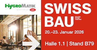 Hygromatik – Austeller auf der Swissbau als Hersteller für Systeme von effizienter Luftbefeuchtung @ 