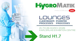 HygroMatik air humidification for clean rooms at Lounges 2026 @ 